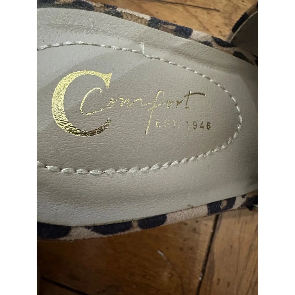 c comfort est 1946 leopard print sandals‎ 11